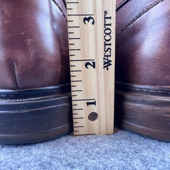 Cable & Co. Mens Size 9.5 Brown Leather Lace-Up Ankle Boots Made in Italy - Picture 6 of 12